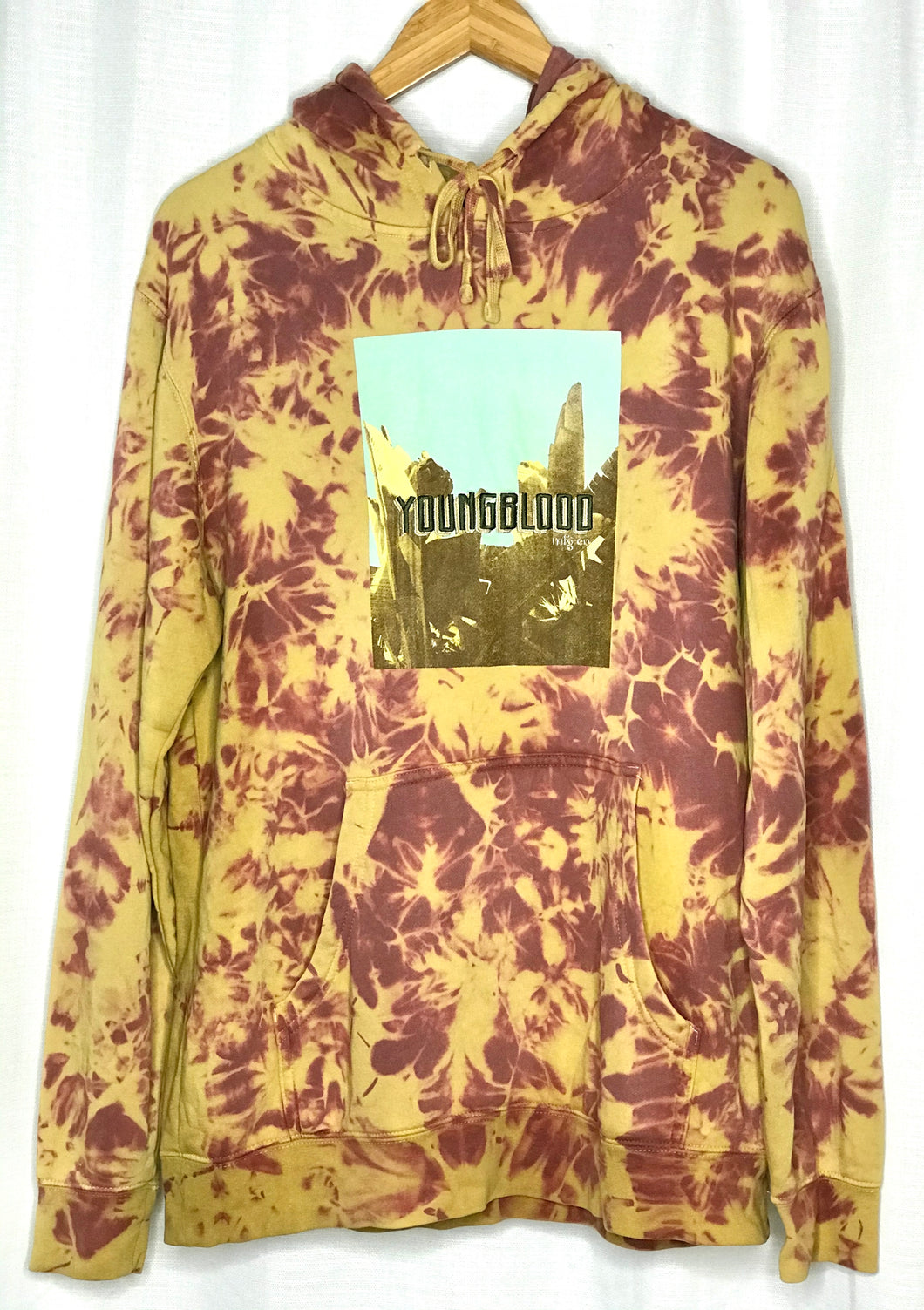 STRAWBERRY LEMONADE TIE-DYE LIVING IN PARADISE HOODIE